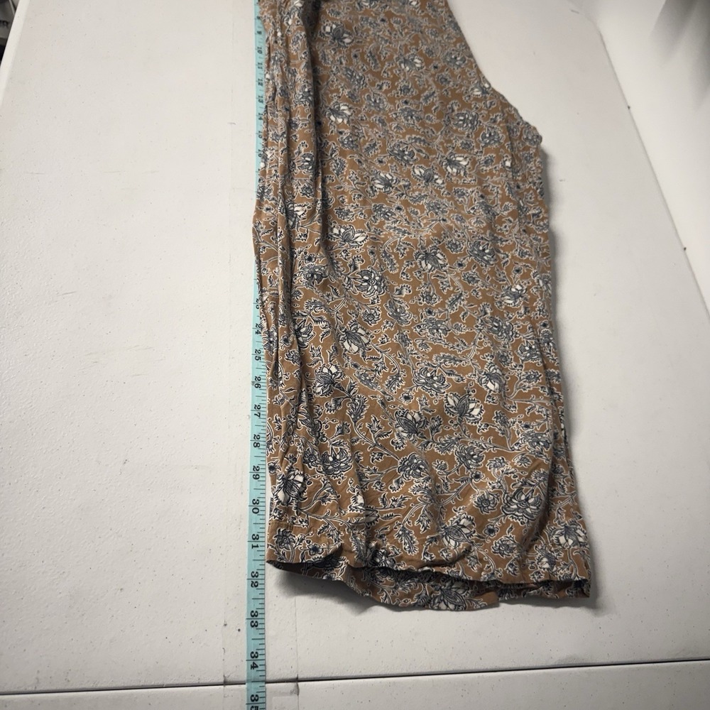 J Jill Pants Womens Large Petite Floral Wide Leg Bohemian Vacation Beach - Picture 4 of 11